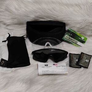 NWT Revision Military Sawfly Black Tactical Sunglasses & Extra Lens & Case
